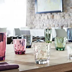 Олд фэшн (стакан) «Даймонд» стекло 385мл D=91,H=103мм синий, изображение 3