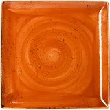 Блюдо «Крафт Терракота» квадратное фарфор ,H=18,L=270,B=270мм терракот