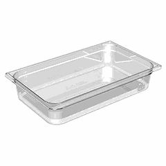 Gastronorm container (1/1)  polycarbonate , H=20, L=53, B=32.5 cm  transparent.