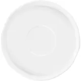 Блюдце «Эггшелл» с бортом фарфор D=13,5см белый