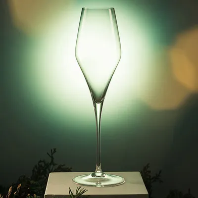 Бокал-флюте «Кью уан» хр.стекло 300мл D=82,H=270мм прозр., изображение 4
