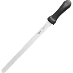 Pastry knife  steel, plastic , L=43/30, B=2cm  black, metal.