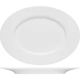 Блюдо «Пьюрити» овальное эко-кост. фарф. ,L=24см белый