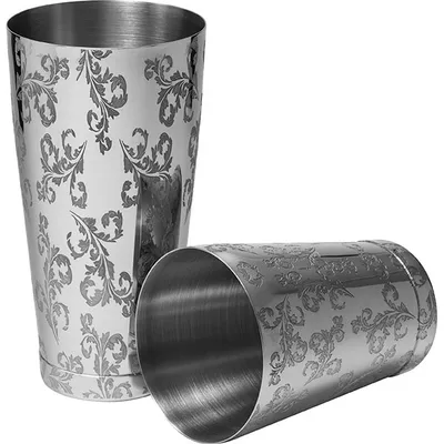 Шейкер американский «Пробар Премиум Мотиво» с орнаментом сталь нерж. 0,84л D=92,H=172мм серебрист., изображение 13