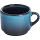 Чашка чайная фарфор 200мл D=80,H=65мм черный,голуб., Объем по данным поставщика (мл): 200