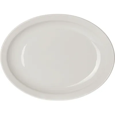 Блюдо «Акапулько» овальное фарфор ,H=4,L=36,B=28см белый