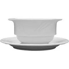 Broth cup “Arcadia”  porcelain  300ml  D=10,H=6,L=13cm white