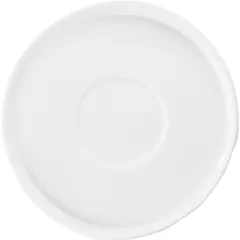 Блюдце «Эггшелл» с бортом фарфор D=15,5см белый