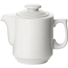 Чайник заварочный «Прага» с крышкой фарфор 1,2л D=12,5,H=18,L=21,B=13см белый