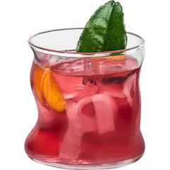 Олд фэшн (стакан) «Аморф» стекло 340мл D=84,5,H=86мм прозр., изображение 2