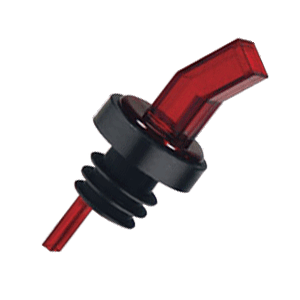 Гейзер с ситом пластик,резина D=1,H=8см красный,черный