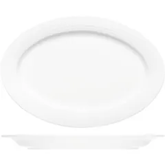 Dish “Dialogue” oval  porcelain , L=26cm  white