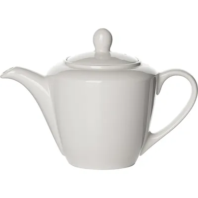 Чайник заварочный «Увертюра» фарфор 0,6л D=80,H=160,L=185,B=115мм белый, Объем по данным поставщика (мл): 600