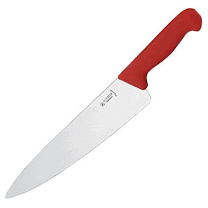 Нож поварской «Шеф» металл,пластик ,L=20см красный,металлич.