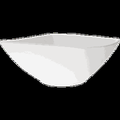 Salad bowl “Kunstwerk” square  porcelain  1.45 l , H=83, L=205, B=205mm  white