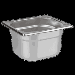 Gastronorm container (1/6)  stainless steel , H=10cm