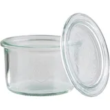 Стакан для подачи с крышкой набор[12шт] стекло 200мл D=9,H=6см