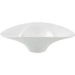 Салатник «Крушиал Дэт» овальный фарфор 125мл ,H=50,L=162,B=110мм белый, изображение 2