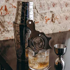 Шейкер американский «Пробар Премиум Корсар» с орнаментом сталь нерж. 0,84л D=92,H=172мм серебрист., изображение 3