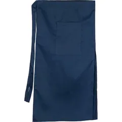 Apron with pocket and slit polyester,cotton ,L=86,B=88cm blue