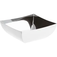 Salad bowl “Linea Q” square  stainless steel  L=12, B=12cm  metal.