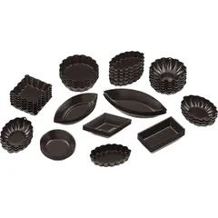 Set of confectionery molds “Assorted”[60pcs] steel,anti-stick coating D=12,H=3cm black