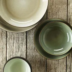 Салатник «Пьюр» керамика D=16,H=5см св.зелен.,черный, изображение 2