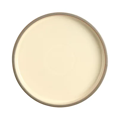 Тарелка «Блисс» с бортом фарфор D=222,H=29мм бежев.