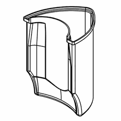 Container for cake for juicer. 7010426 ,H=34.5,L=26.5,B=26cm