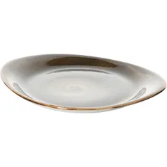 Тарелка «Крафт Браун» мелкая фарфор D=255,H=20,L=255,B=205мм коричнев., изображение 2