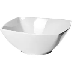 Salad bowl “Kunstwerk” square  porcelain  3.1 l , H=10, L=25, B=25 cm  white