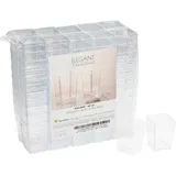 Креманка квадратная набор[100шт] полистир.пищ. 60мл ,H=55,L=40,B=40мм прозр.