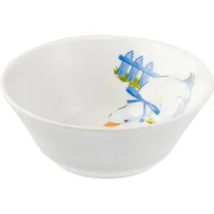 Salad bowl “Goslings”  porcelain  200 ml  D=112, H=44mm  white