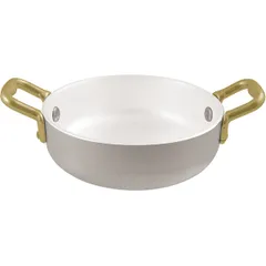 Portion pan for omelette aluminium,brass D=12,H=4cm