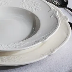 Тарелка «Поэма Флауэр» десертная фарфор D=22см белый, изображение 3