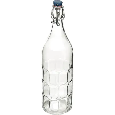 Бутылка для масла и уксуса «Мореска» стекло,металл 1,06л D=85,H=315мм прозр.,металлич., изображение 7