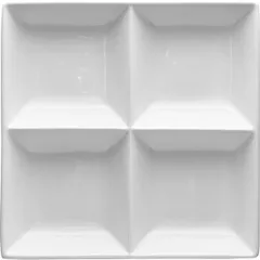 Menazhnitsa square. 4 divisions “Kunstwerk”  porcelain , H=45, L=250, B=250mm  white