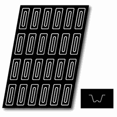 Confectionery mold “Hollow ingot”[24pcs] ,H=25,L=600,B=400mm