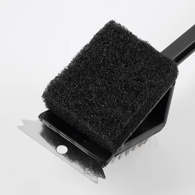 Щетка для гриля 3 в 1 сталь нерж.,полипроп. ,L=35см черный, изображение 4