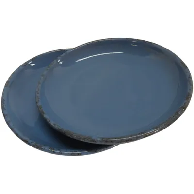 Миска для вторых блюд «Синий крафт» керамика D=18см голуб.