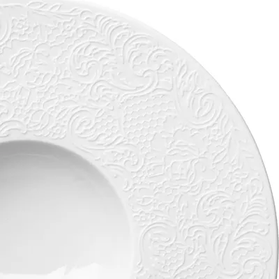 Тарелка «Коллекшн Эль Кутюр» с широким бортом фарфор D=28см белый, изображение 3