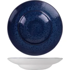 Pasta plate “Vesuvius Lapis” porcelain 320ml blue