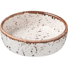 Салатник «Пунто Бьянка» фарфор 250мл D=13,H=4см белый,черный