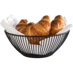 Корзина для фруктов «Сварт» круглая металл D=20,H=8см черный, изображение 2