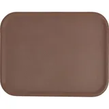 Поднос для Фаст Фуд пластик ,H=20,L=455,B=355мм коричнев.