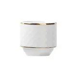 Подставка для яйца «Афродита» фарфор D=45,H=45мм белый,золотой