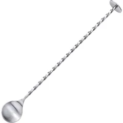Bar spoon with muddler  stainless steel , L=25, B=3cm  silver.