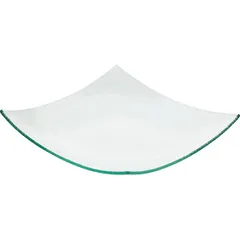 Salad bowl “Matiz”  glass  0.55 l , H=25, L=290, B=290mm  clear, green.