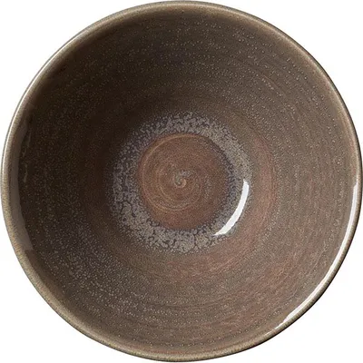 Салатник «Революшн Гранит» фарфор 0,585л D=16,5см серый,коричнев., изображение 2