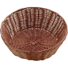 Wicker basket for bread  polyrottan  D=20, H=7cm  dark brown.